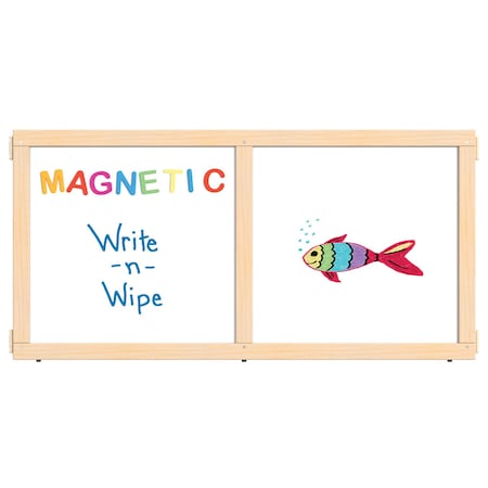 Jonti-Craft KYDZ Suite Panel, T-height, 48 in. Wide, Magnetic Write-n-Wipe 1514JCTMG